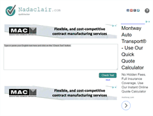 Tablet Screenshot of nadaclair.com